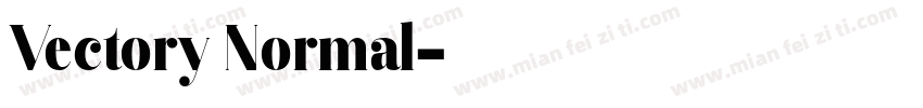 Vectory Normal字体转换